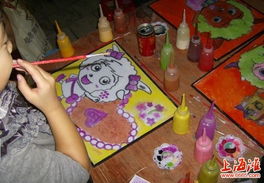 彩绘DIY涂鸦画 泉州小本创业新风向，无框画摆摊产品批发新机遇